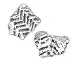 Piirros kivikautisista saviastianpaloista